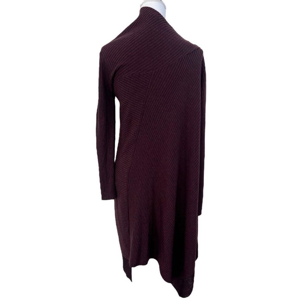Rag & Bone Reanna 100% Merino Wool Asymmetrical Sweater Dress Sz S Maroon *READ* - Picture 2 of 8